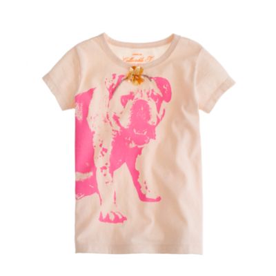 Girls' dog tee