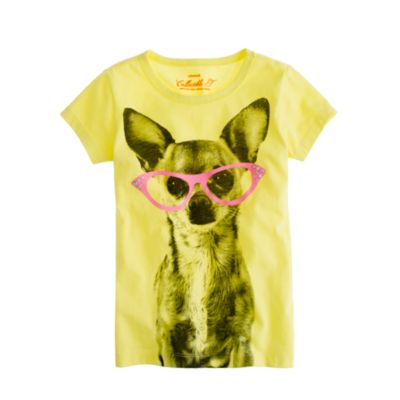 Girls' dog tee