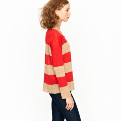 Nili Lotan&reg; stripe boyfriend sweater