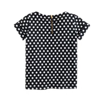Girls' bejeweled daisy necklace tee