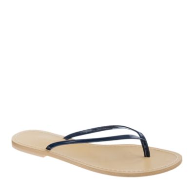 Patent capri sandals