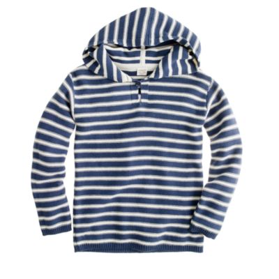 Boys' stripe hoodie sweater