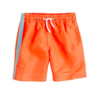 Boys' neon swim trunks
