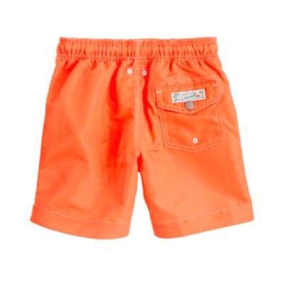 Boys' neon swim trunks