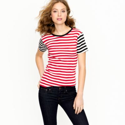 Edith A. Miller&trade; contrast stripe tee