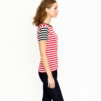Edith A. Miller&trade; contrast stripe tee