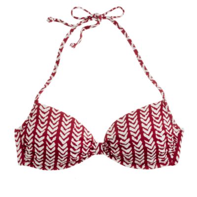 Herringbone stripe halter top