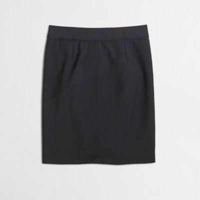 Factory pencil skirt in lightweight wool