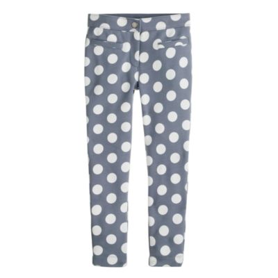 Girls' pixie pant in dot print