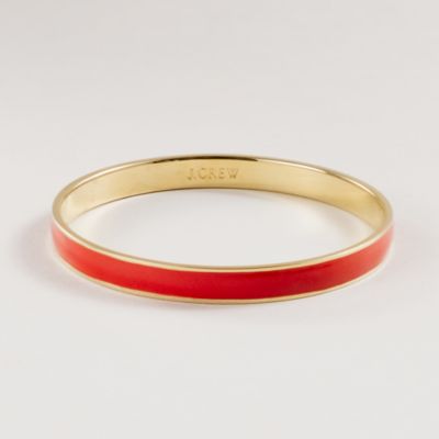 Thin hand-enameled bangle