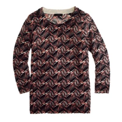 Merino Tippi sweater in tipsy parsons print