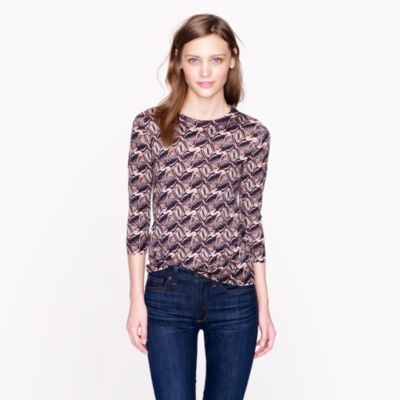 Merino Tippi sweater in tipsy parsons print