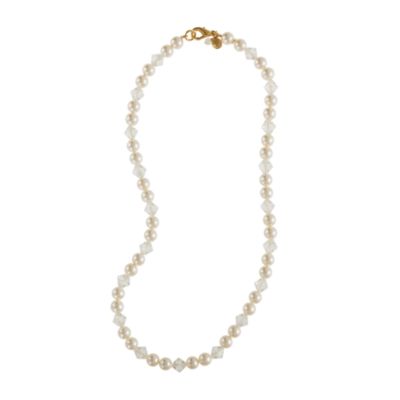 Pearl and crystal necklace