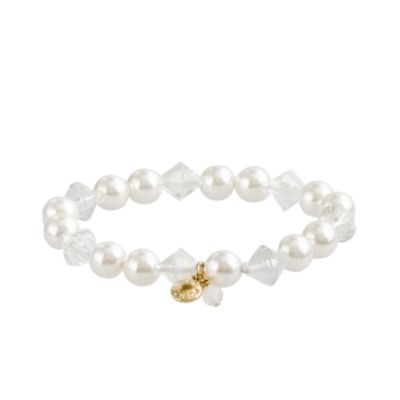 Pearl and crystal bracelet