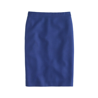 No. 2 pencil skirt in double-serge wool