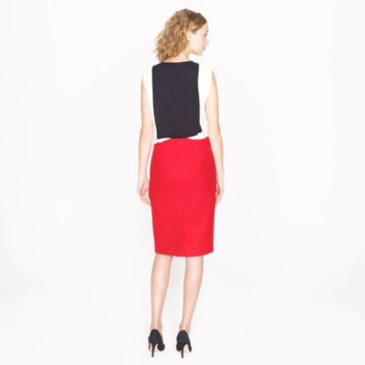 Tall No. 2 pencil skirt in double-serge wool