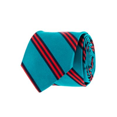 Dean's repp-stripe silk tie