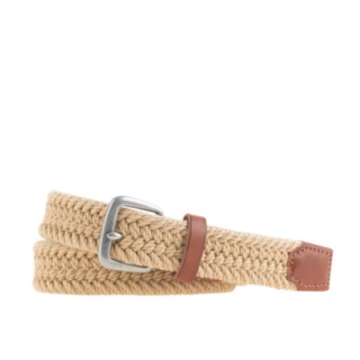 Braided cotton belt