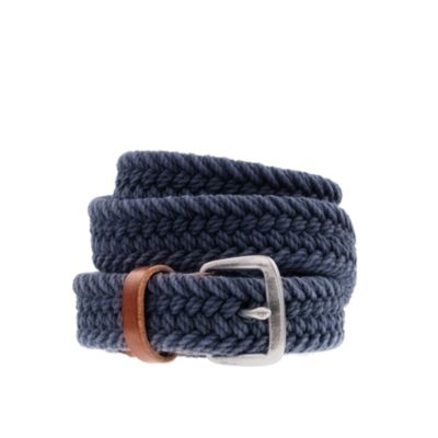 Braided cotton belt