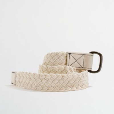 Factory boys' cotton braided belt