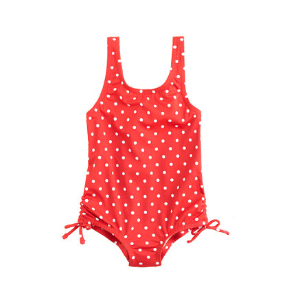 Girls' polka-dot tank
