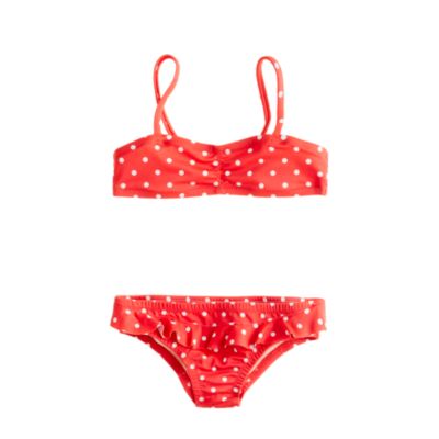 Girls' bikini set in polka dot