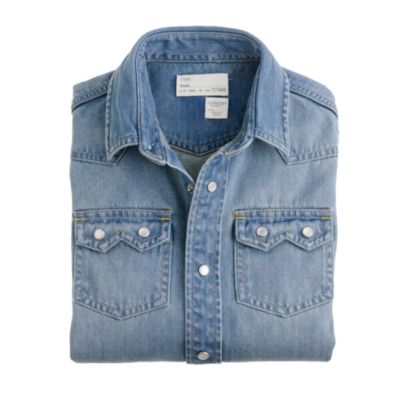 Boys' denim western shirt