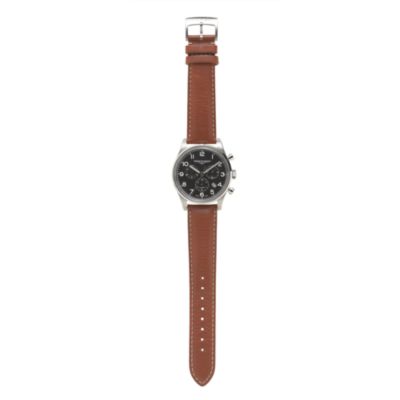 Mougin & Piquard&trade; for J.Crew chronograph watch in black