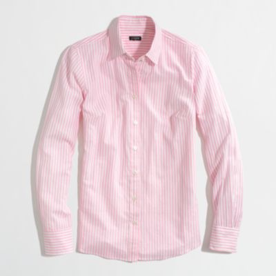 Factory stripe button-down shirt