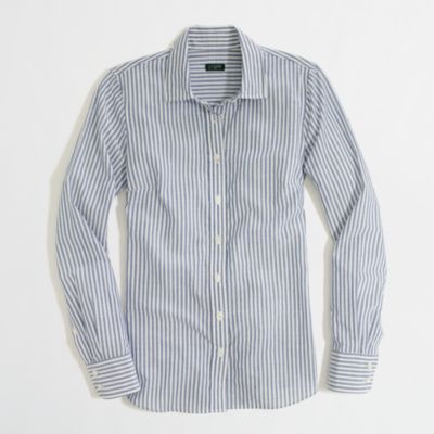 Factory stripe button-down shirt