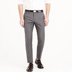 Bowery heather cotton twill in slim fit