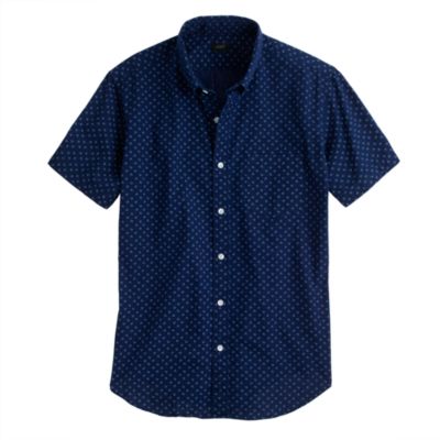 Short-sleeve shirt in mini floral