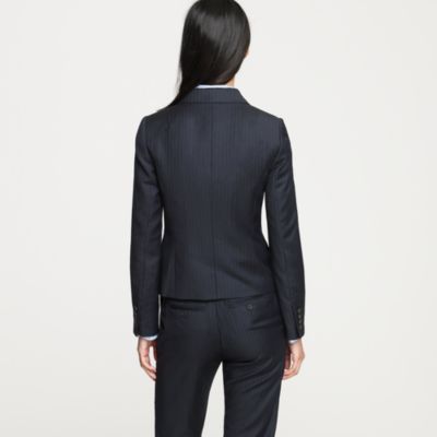 Two-button jacket in pinstripe Super 120s