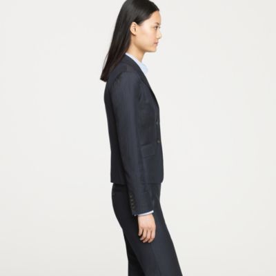 Two-button jacket in pinstripe Super 120s