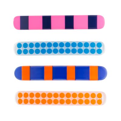 Girls' printed barrettes
