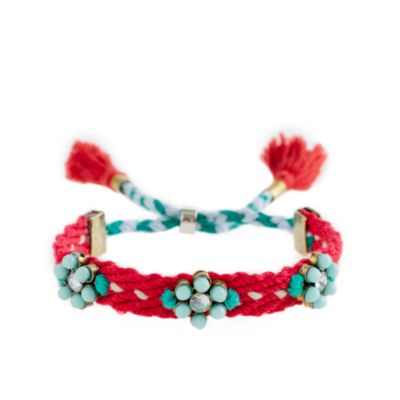 Girls' flower friendship bracelet