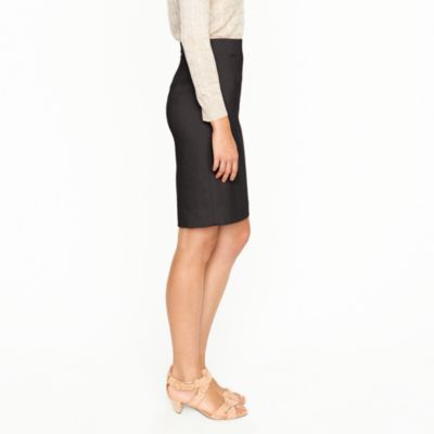 Pencil skirt in wool crepe