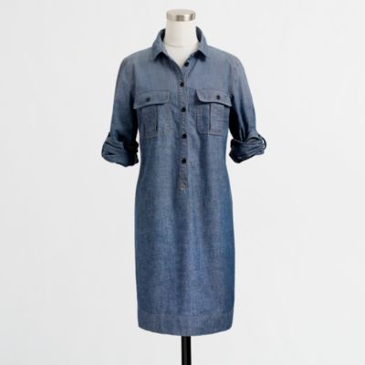Factory classic chambray shirtdress