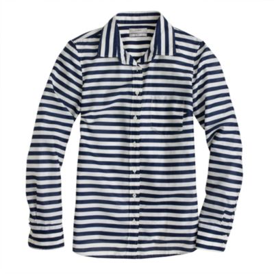 Lightweight boy shirt in stripe