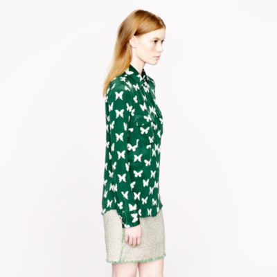 Silk butterfly blouse