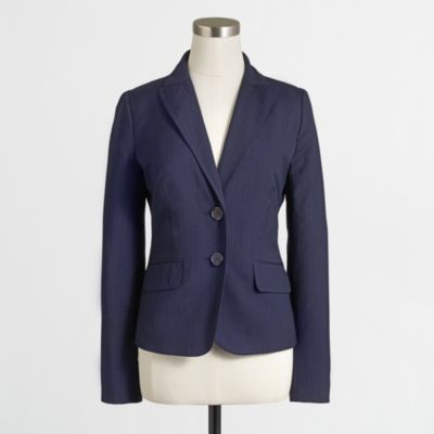 Factory suiting blazer in pinstripe wool