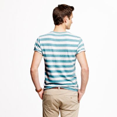 Stock jersey tee in heather stripe