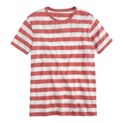 Stock jersey tee in heather stripe