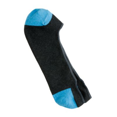 Contrast no-show socks