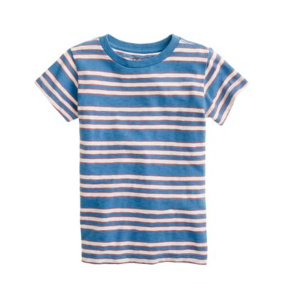 Boys' slub tee in engineered stripe