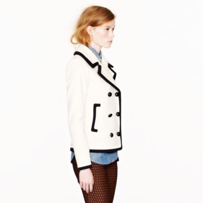Tipped peacoat