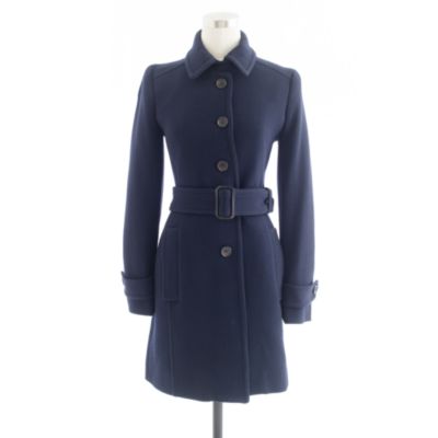 Double-cloth slim trench