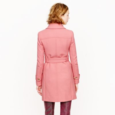 Double-cloth slim trench