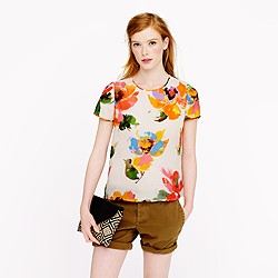 Collection silk pocket tee in Toulouse floral