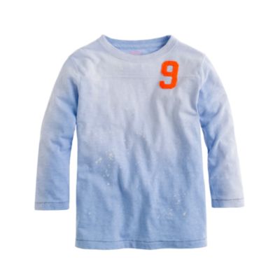 Boys' three-quarter sleeve #9 football tee